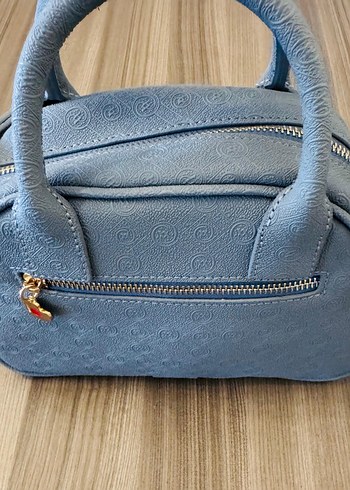 Gri Deri Kadın Çanta - Görsel 2