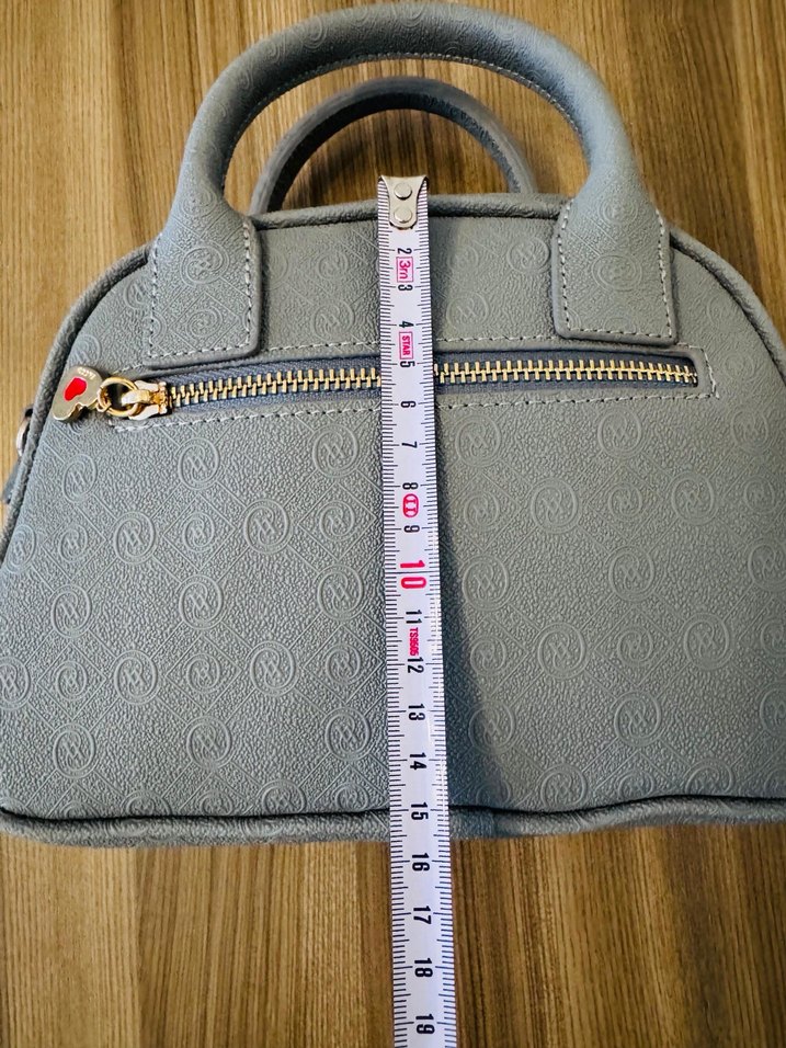 Gri Deri Kadın Çanta - Görsel 5