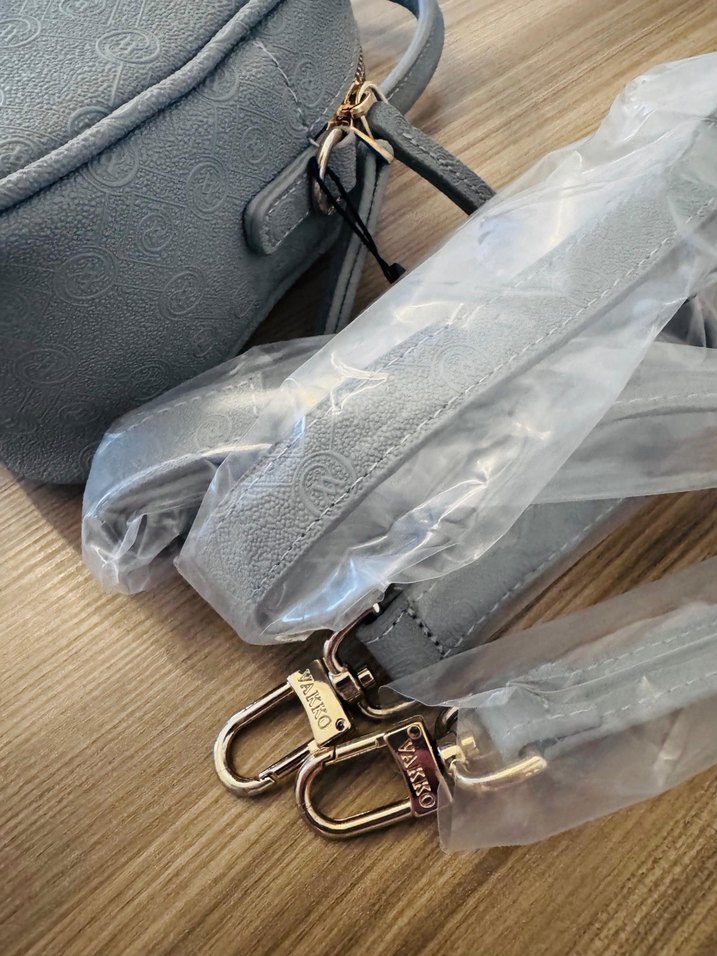 Gri Deri Kadın Çanta - Görsel 4