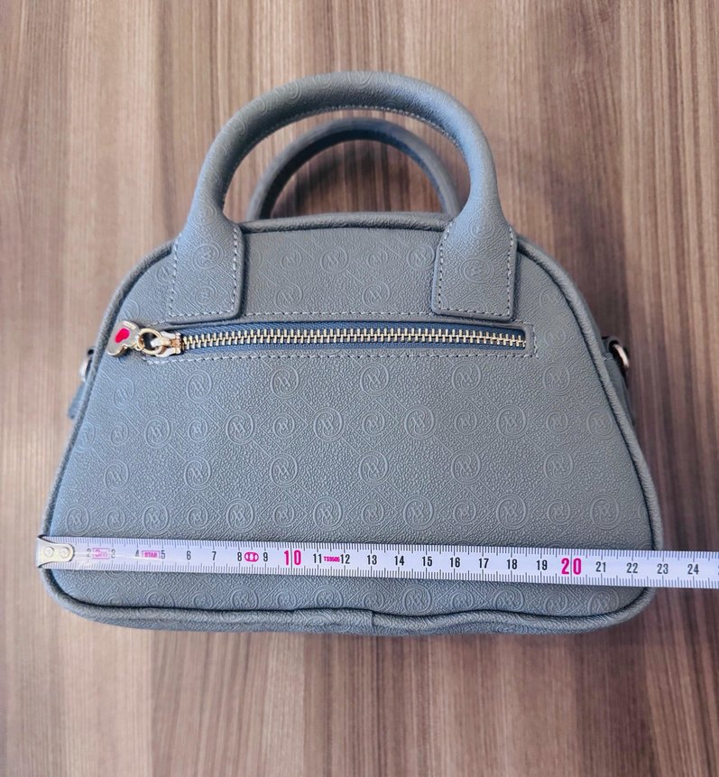 Gri Deri Kadın Çanta - Görsel 3