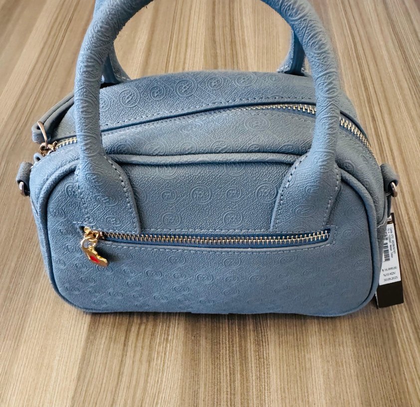 Gri Deri Kadın Çanta - Görsel 2