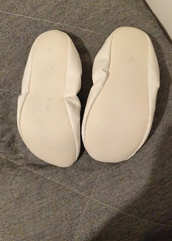 Beyaz Elastik Kız Babet Ayakkabı - Görsel 2