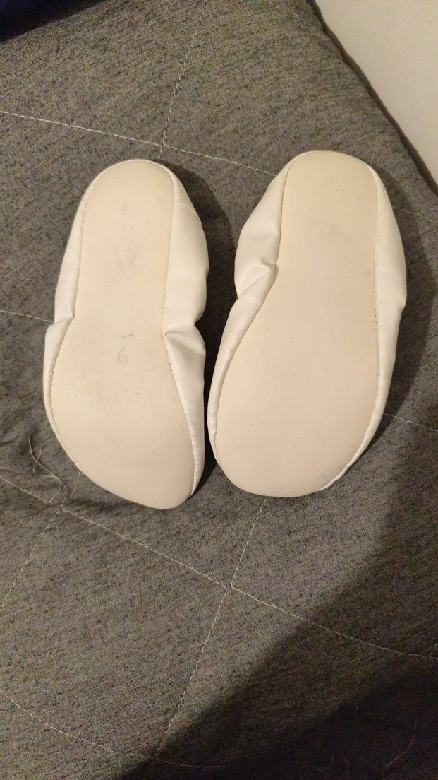 Beyaz Elastik Kız Babet Ayakkabı - Görsel 2