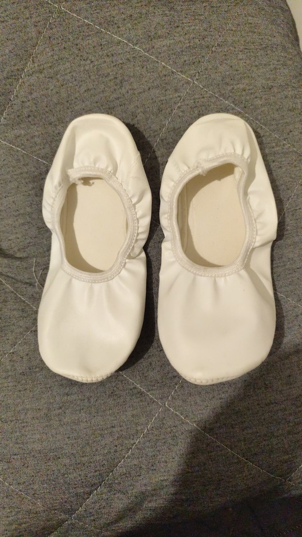 Beyaz Elastik Kız Babet Ayakkabı - Görsel 3