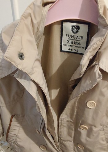 Bej Düğmeli Genç Kız Ceketi - Görsel 3