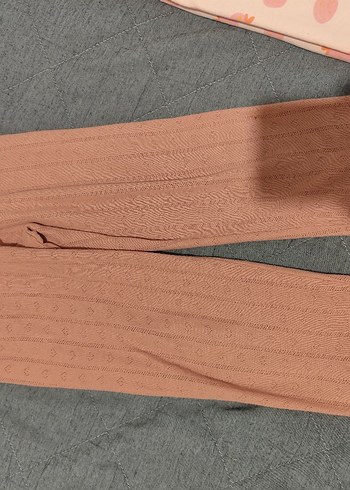 Kız Çocuk Pembe Triko Tayt - Görsel 4