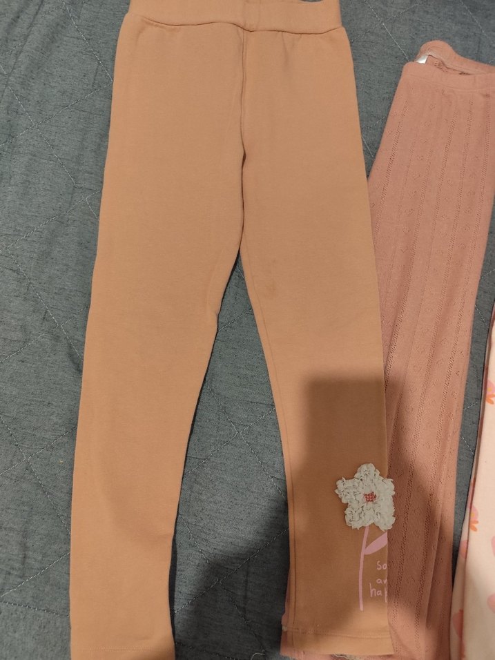 Kız Çocuk Pembe Triko Tayt - Görsel 3