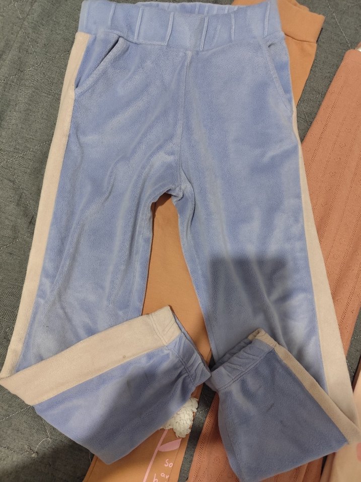 Kız Çocuk Pembe Triko Tayt - Görsel 2