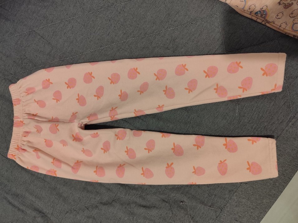 Kız Çocuk Pembe Triko Tayt - Görsel 5