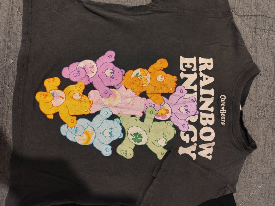 Kız Çocuk Çok Renkli Baskılı Kısa Kollu Tişört - Görsel 2