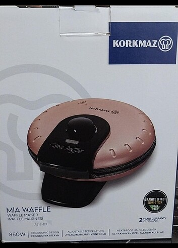 Korkmaz waffle makinesi sıfır 