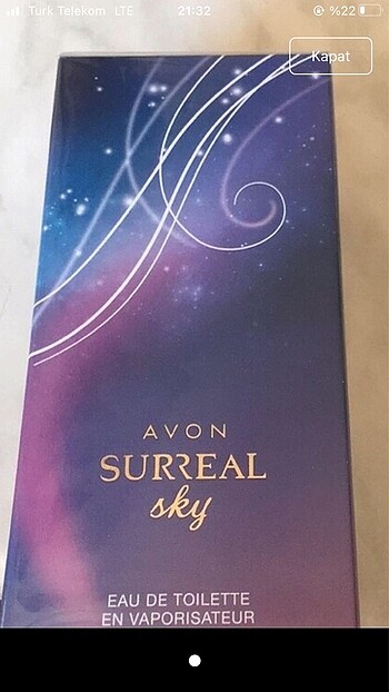 Avonun orjinal parfüm SÜRREAL efsane kokulu 50ml