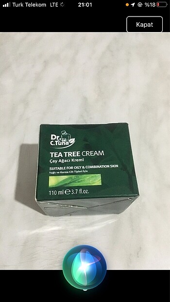 Farması çay ağaçı kremi Dr Cevdet Tuna organik yoğun nemlendir