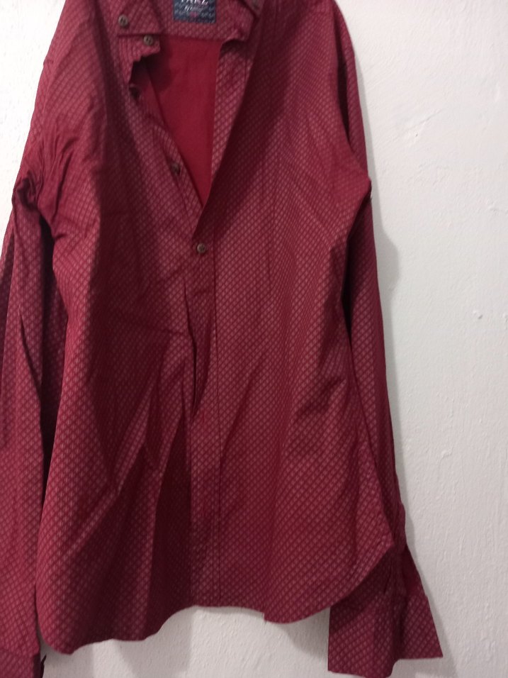 erkek bordo gomlek - Görsel 3