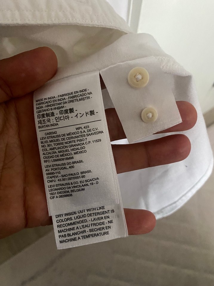 Levi's Beyaz erkek Gömlek.. — görsel 5/8