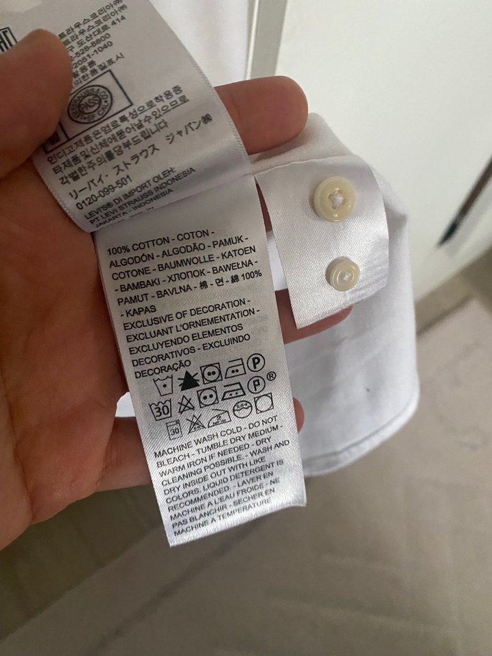 Levi's Beyaz erkek Gömlek.. — görsel 6/8