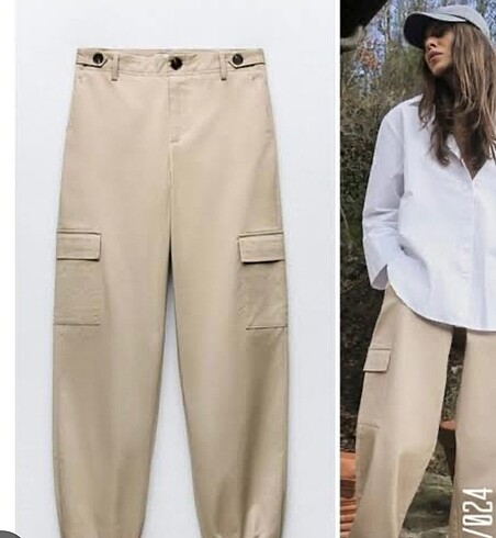 xl Beden ten rengi Renk Zara pantalon
