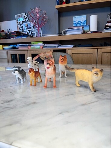  Beden Oyuncak minyatür köpek figürleri