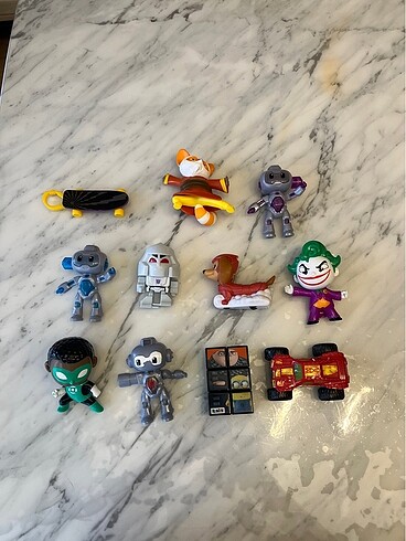  Figür oyuncaklar green lantern ve diğerleri