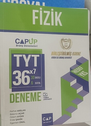 Çapup tyt fizik branş denemesi