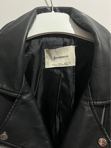 l Beden Stradivarius deri ceket
