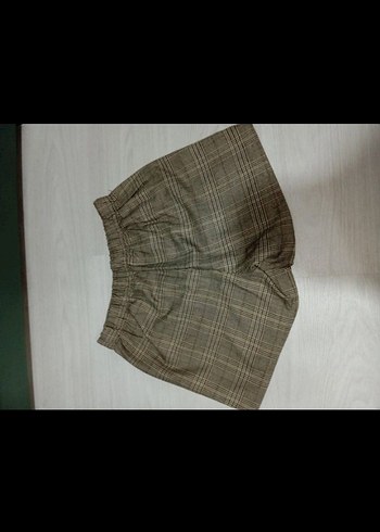 Düğmeli Gri Şort - Görsel 2