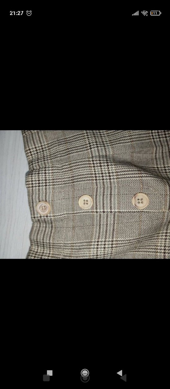 Düğmeli Gri Şort - Görsel 3