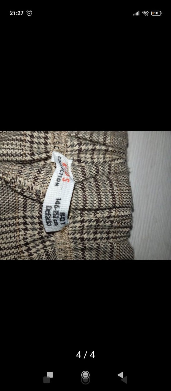 Düğmeli Gri Şort - Görsel 4