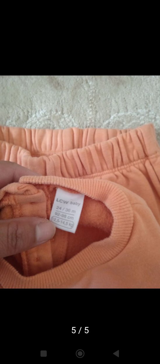 Pembe Kürklü Baskılı Bebek Kız Takımı - Görsel 5