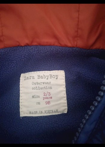 Kapüşonlu Fermuarlı Erkek Çocuk Mavisi Yelek - Görsel 2