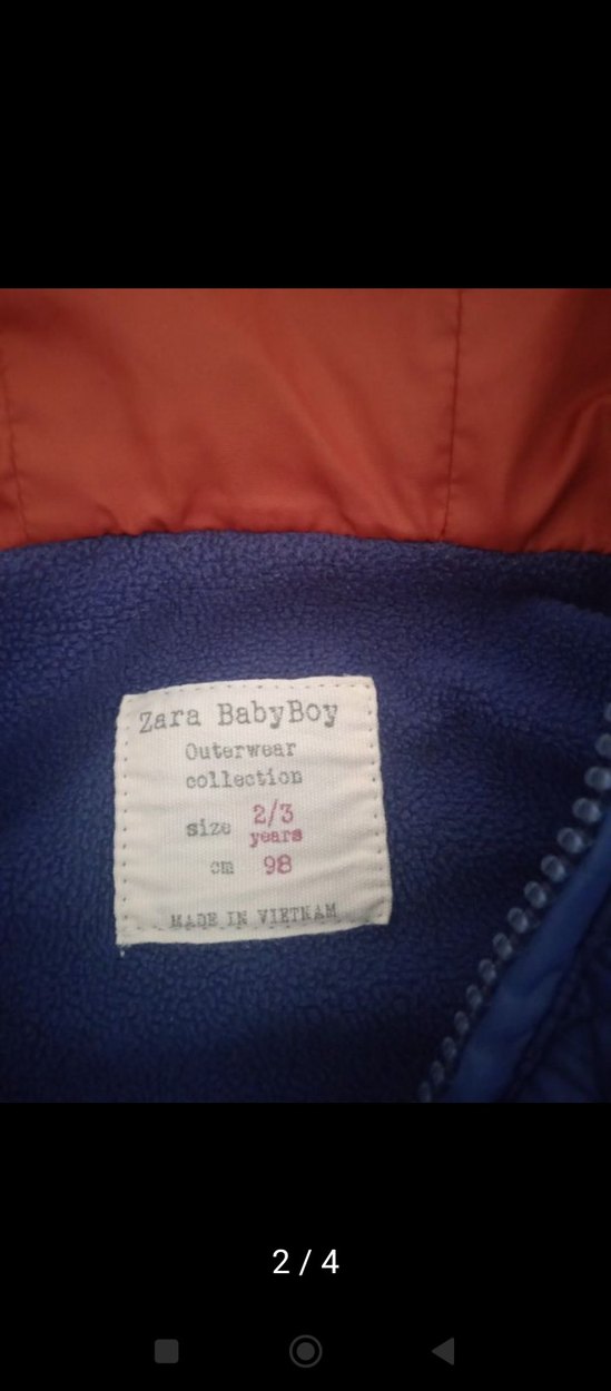 Kapüşonlu Fermuarlı Erkek Çocuk Mavisi Yelek - Görsel 2