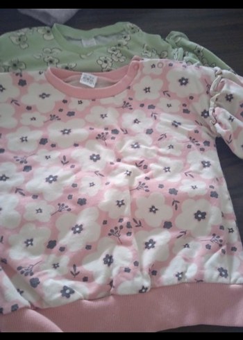 Kız Çocuk Uzun Kollu Pamuklu Baskılı Tişört - Görsel 3