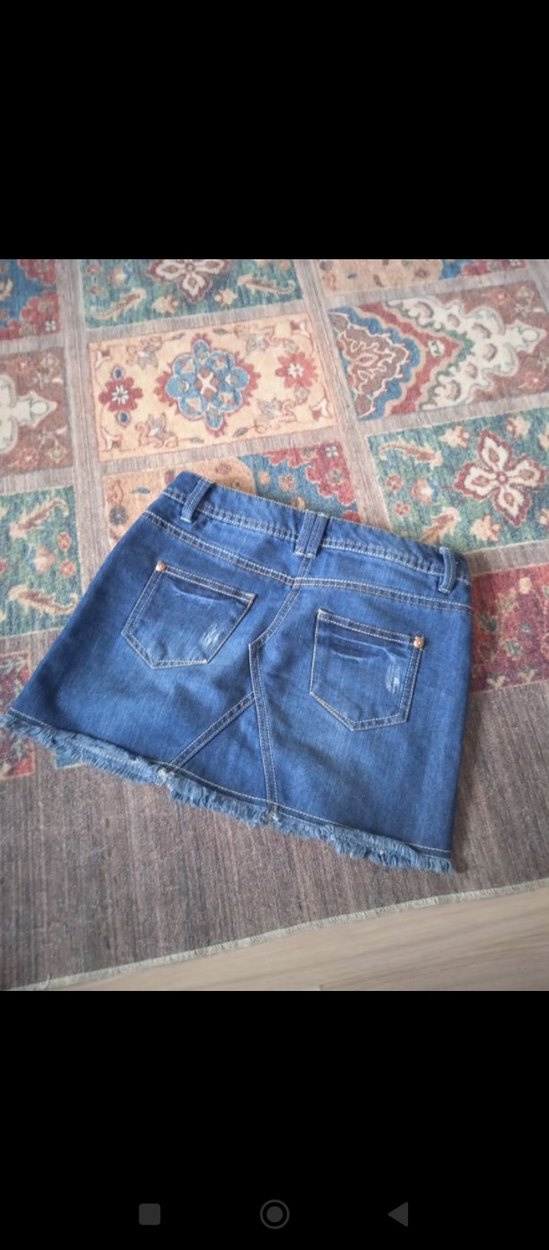 Kot Mini Etek Kemerli Rahat Kesim - Görsel 4