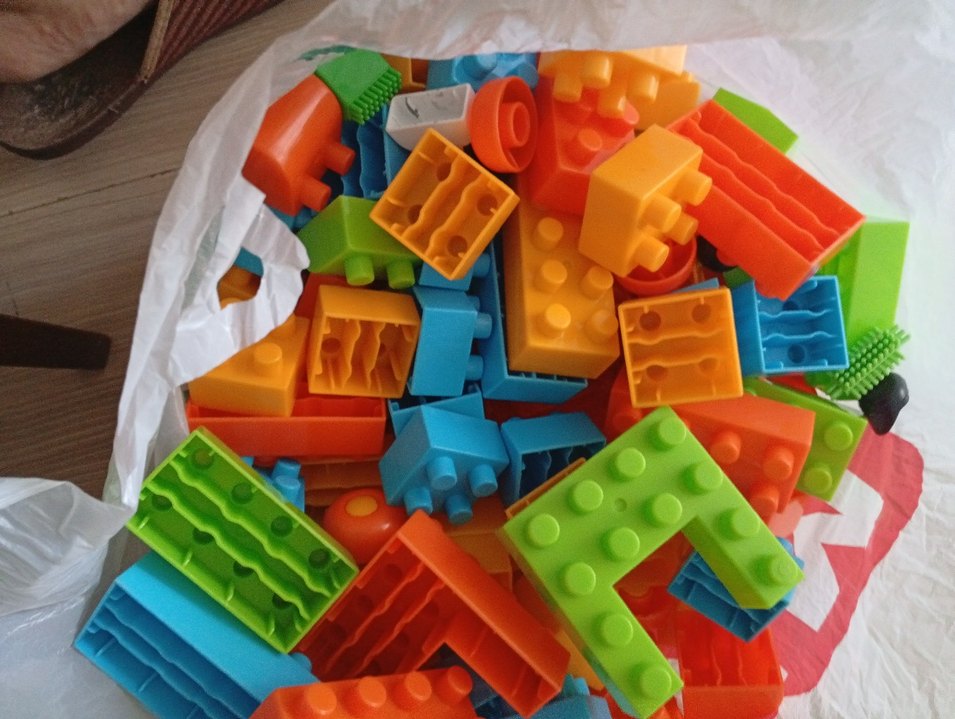 Renkli Lego Blok Seti 120 parca - Görsel 3