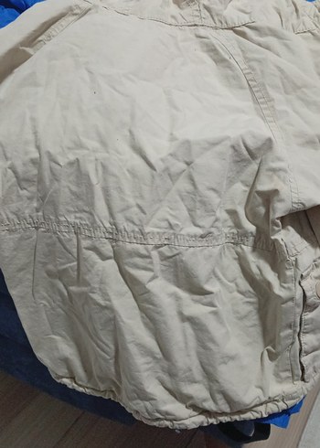 Bej Kapüşonlu Düğmeli Erkek Çocuk Ceketi - Görsel 4