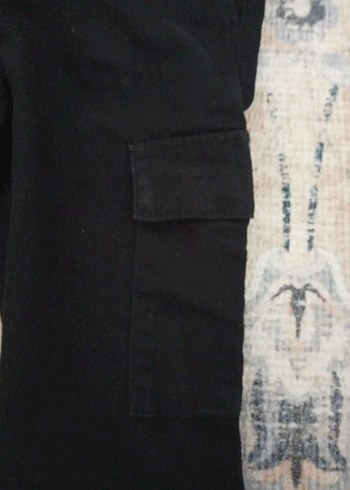 Siyah Erkek Çocuk Rahat Kesim Jogger Pantolon - Görsel 2