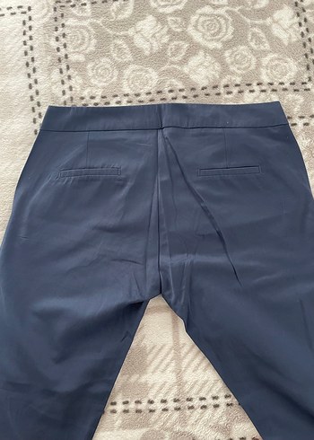 Kadın Lacivert Normal Kesim Kumaş Pantolon - Görsel 3