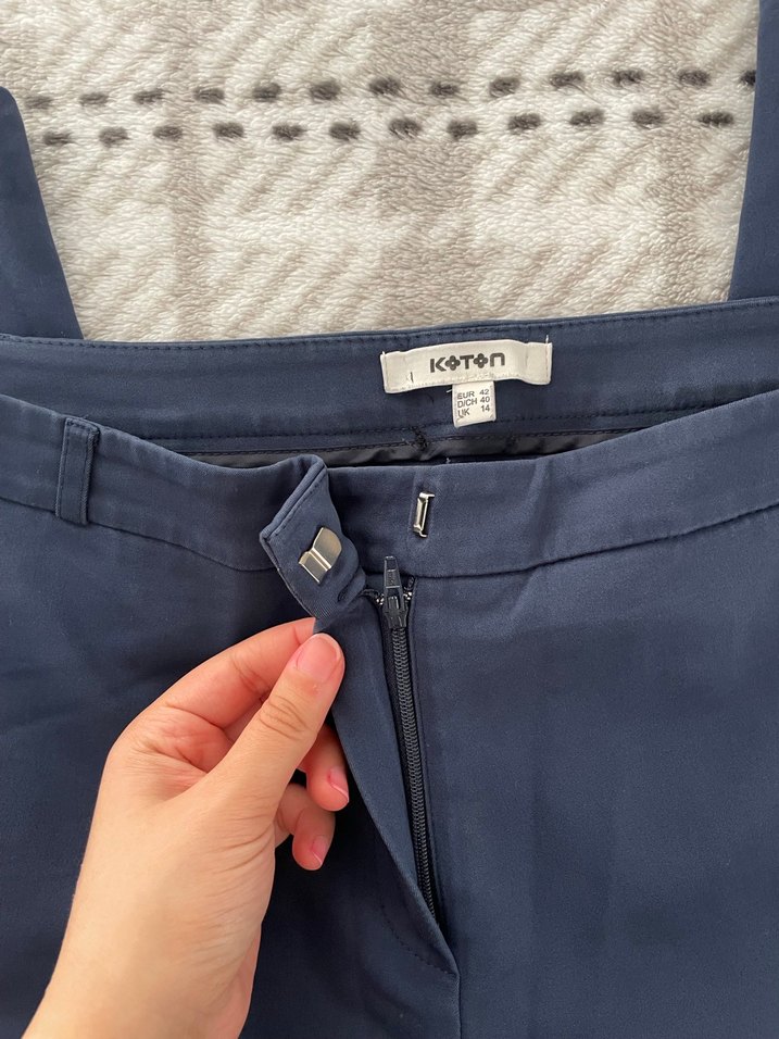 Mavi Kadın Kumaş Pantolon Normal Boy - Görsel 3