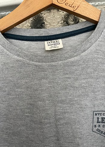 Gri Baskılı Erkek Sweatshirt - Görsel 2