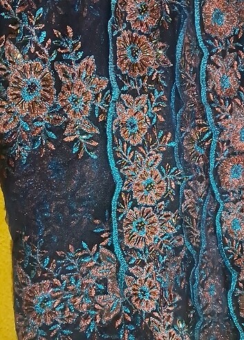 xs Beden lacivert Renk Kürt elbisesi kumaşı