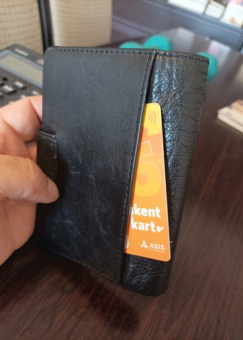 Siyah Baskılı Erkek Cüzdanı - Görsel 5