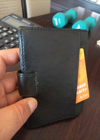 Siyah Baskılı Erkek Cüzdanı - Görsel 6