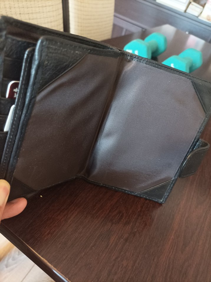 Siyah Baskılı Erkek Cüzdanı - Görsel 3