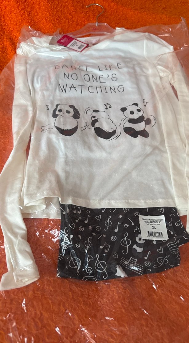 Baskılı Pamuklu pijama takımı - Görsel 3