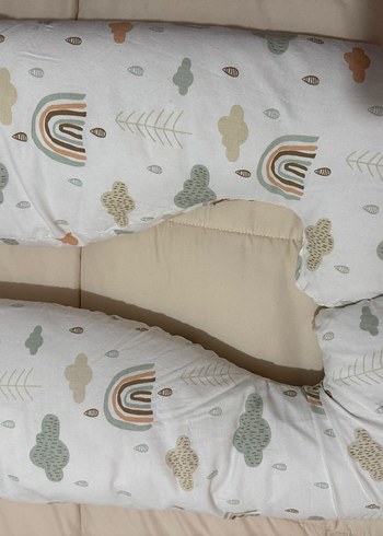 Baskılı Pastel Renkli Hamile ve Emzirme Yastığı - Görsel 6