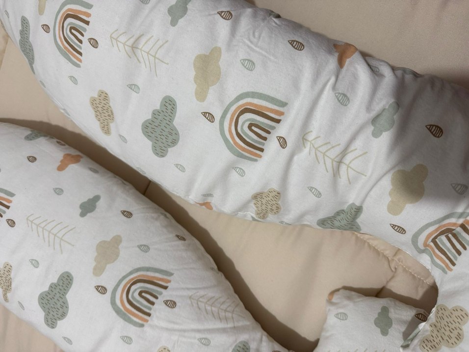 Baskılı Pastel Renkli Hamile ve Emzirme Yastığı - Görsel 4