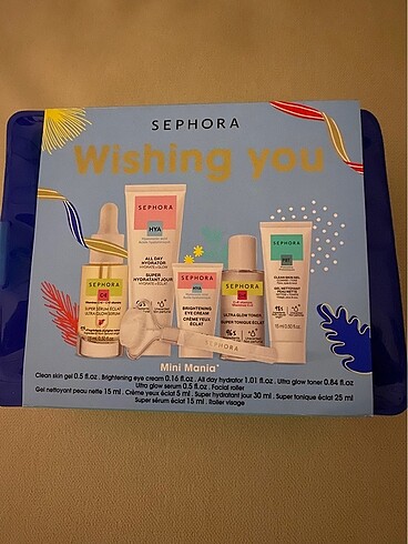 Sephora cilt bakım seti mini mania