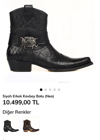 Footcourt Marka Kemer Detaylı Siyah Erkek Biker Deri Bot - Görsel 6