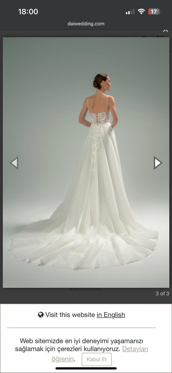 İnce Askılı Bohem A Kesim Gelinlik - Görsel 5