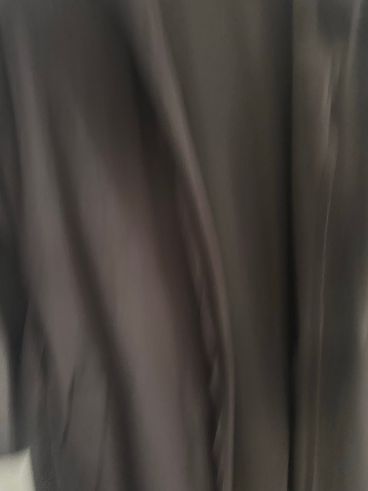 Uzun Siyah Süet Kadın Ceket - Görsel 3